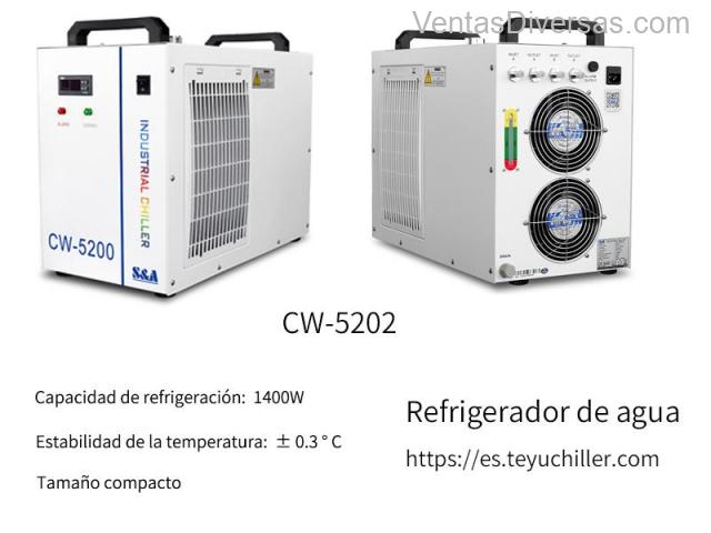 Mini enfriador de agua CW5202 para enfriar dos tubos láser de CO2 simultáneamente