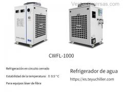 Enfriador láser refrigerado por aire CWFL-1000 para cortadora láser de fibra de tubo